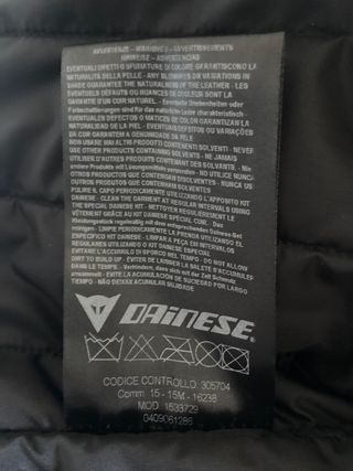 Chaqueta Dainese Moto Cuero Talla 52