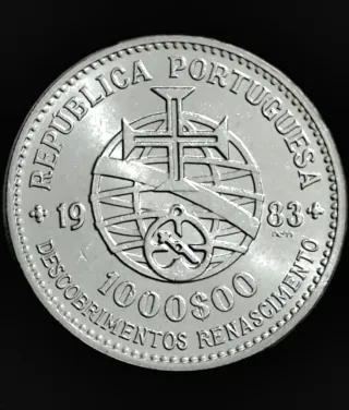 PLATA PORTUGAL 1000$ 1983
