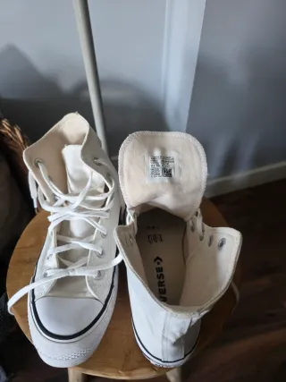 Converse All Star Plataforma Blancas
