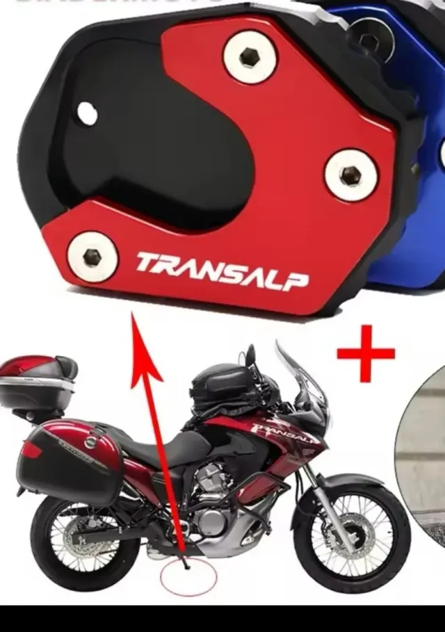Honda Transalp soporte pata lateral