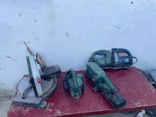 Lote Herramientas Trabajo: Sierra, Lijadora, Calad