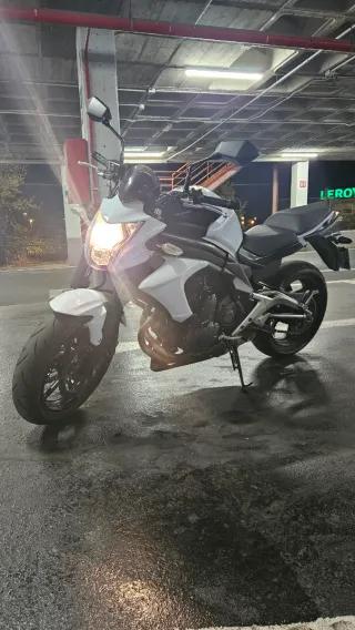 Kawasaki ER-6N Blanca