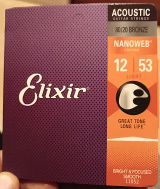 Cuerdas Elixir Acoustic 80/20 Bronze