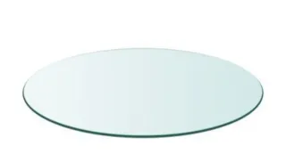 Cristal Redondo Mesa 94cm Diámetro