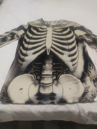 Camiseta Esqueleto Mujer Talla Única