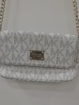 Bolso Michael Kors Beige y Blanco