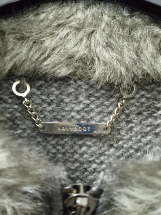 Gilet invernale da donna grigio 