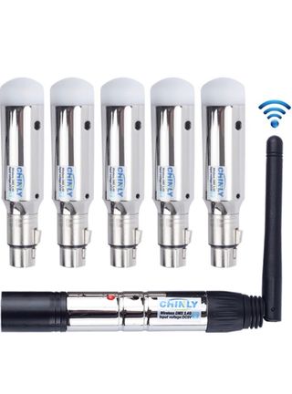 DMX512 2.4G Transmisor y 5 Receptores