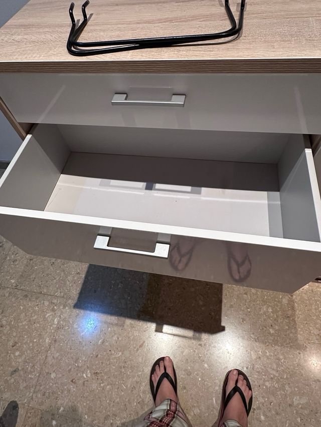 Cajonera moderna madera y gris