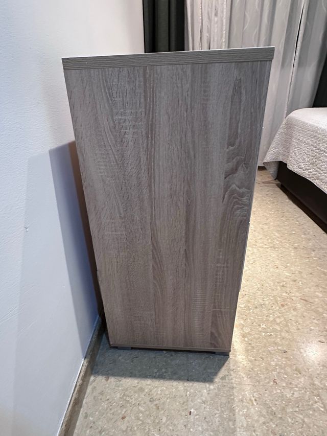 Cajonera moderna madera y gris