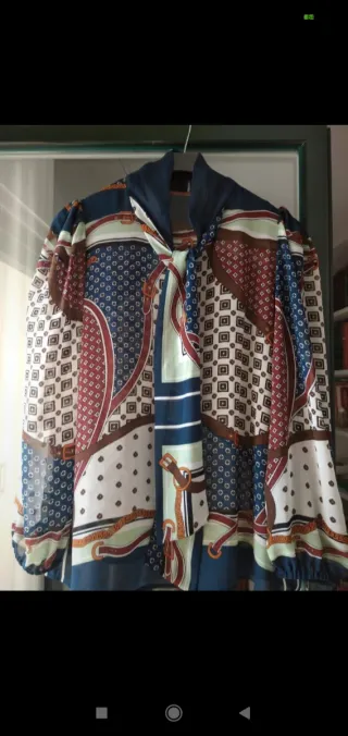 Blusa Zara Talla L Estampada