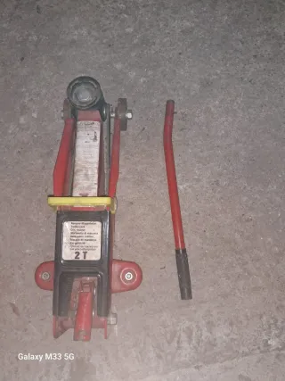 Gato Hidráulico Trolley 2T Rojo