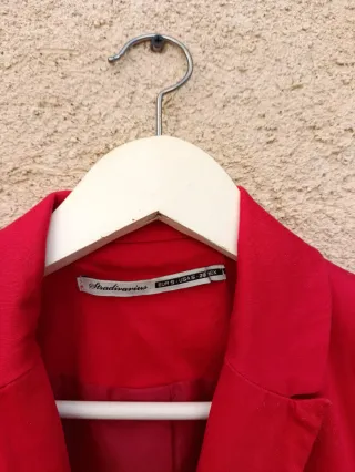 Blazer Rojo Stradivarius Talla S