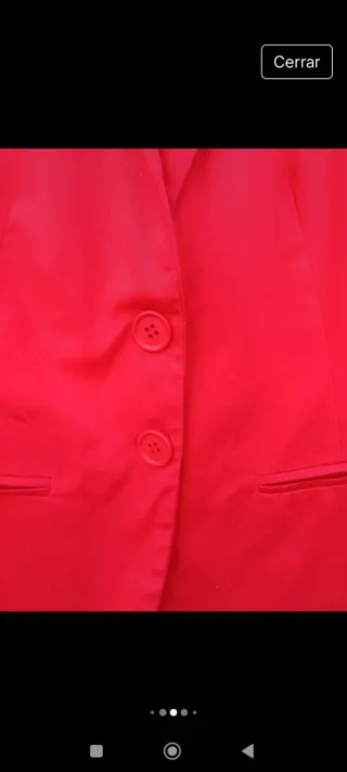 Blazer Rojo Stradivarius Talla S