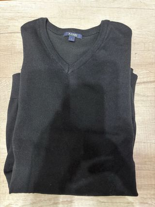 2 Jersey Kiabi pico negro talla L