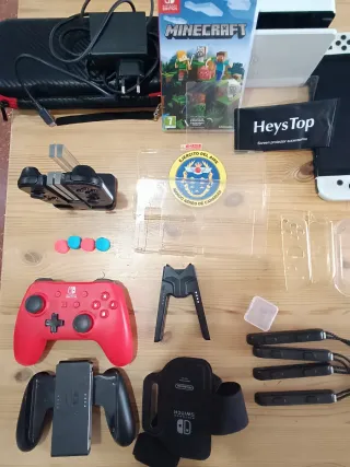 Nintendo Switch OLED Blanca + Minecraft