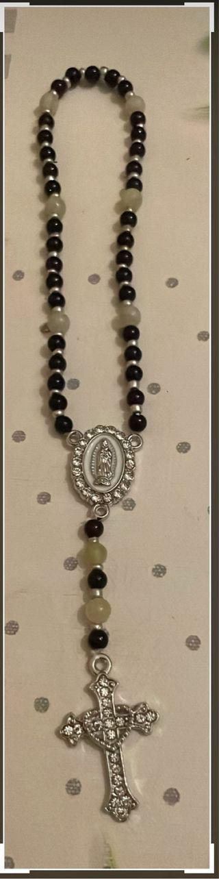 Rosario y pulsera artesanal jade