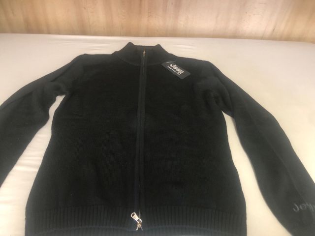 Cardigan Jeep zip nero