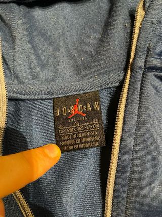 Sudadera Jordan Media Cremallera Azul/Gris