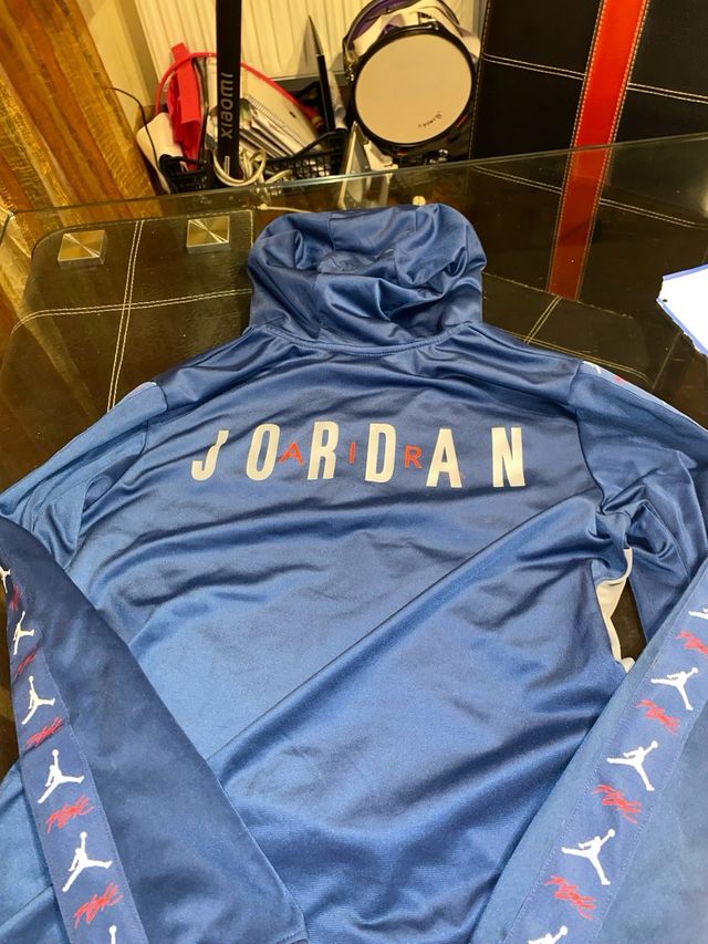 Sudadera Jordan Media Cremallera Azul/Gris