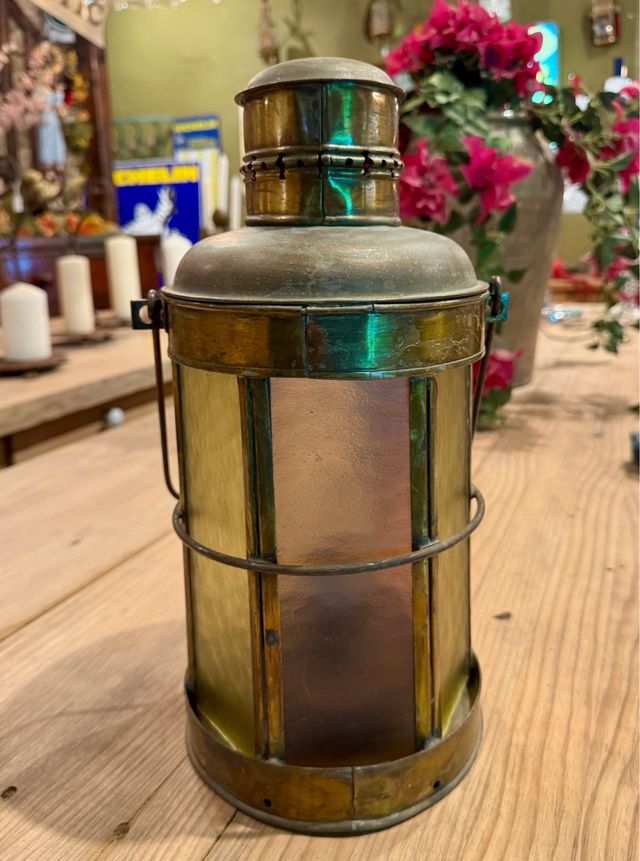 Lámpara Vintage de Latón tipo Barco
