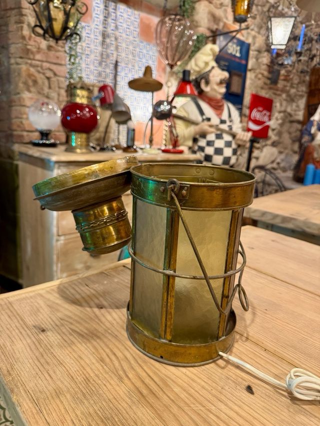 Lámpara Vintage de Latón tipo Barco