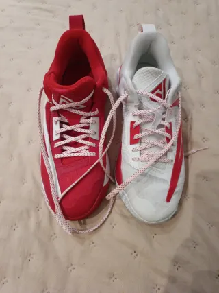 Zapatillas Baloncesto Nike Rojas y Blancas