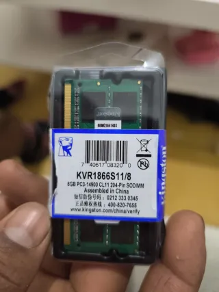 Memoria RAM Kingston 8GB DDR3 SODIMM