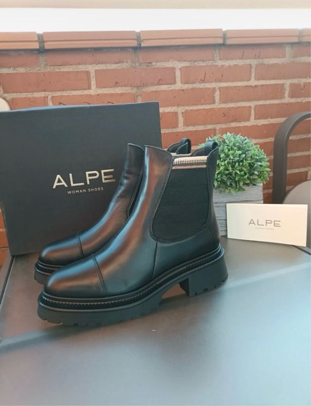 Botines piel ALPE negros