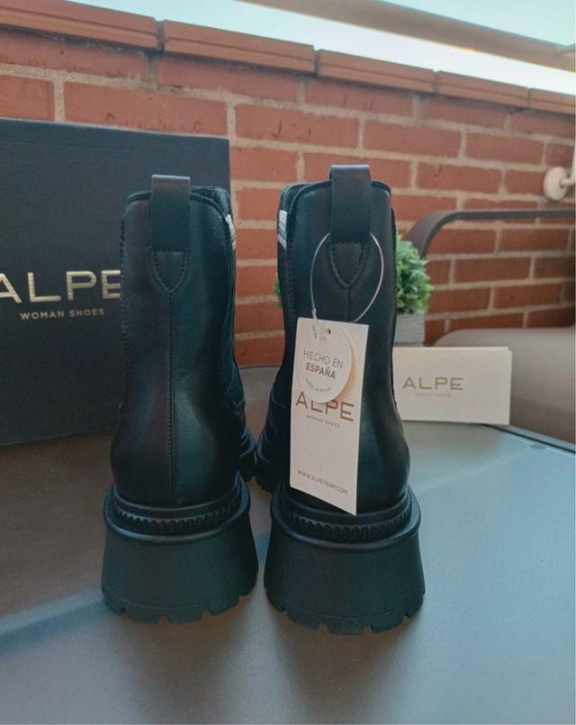 Botines piel ALPE negros