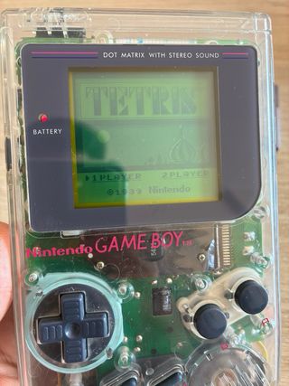 Nintendo Game Boy Transparente + 2 Juegos