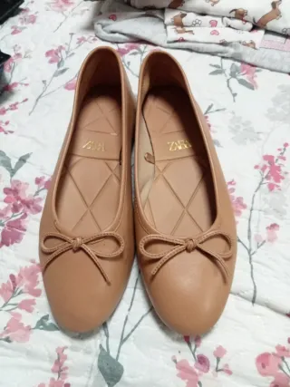 Bailarinas Zara Marrones