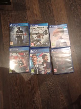 PS4 Juegos: NBA 2K17, Uncharted 4, FIFA 19