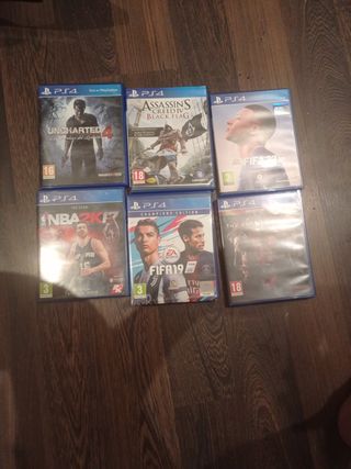 PS4 Juegos: NBA 2K17, Uncharted 4, FIFA 19