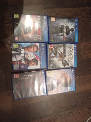 PS4 Juegos: NBA 2K17, Uncharted 4, FIFA 19
