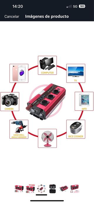 Inversor de Corriente 2500W/5000W Onda Pura