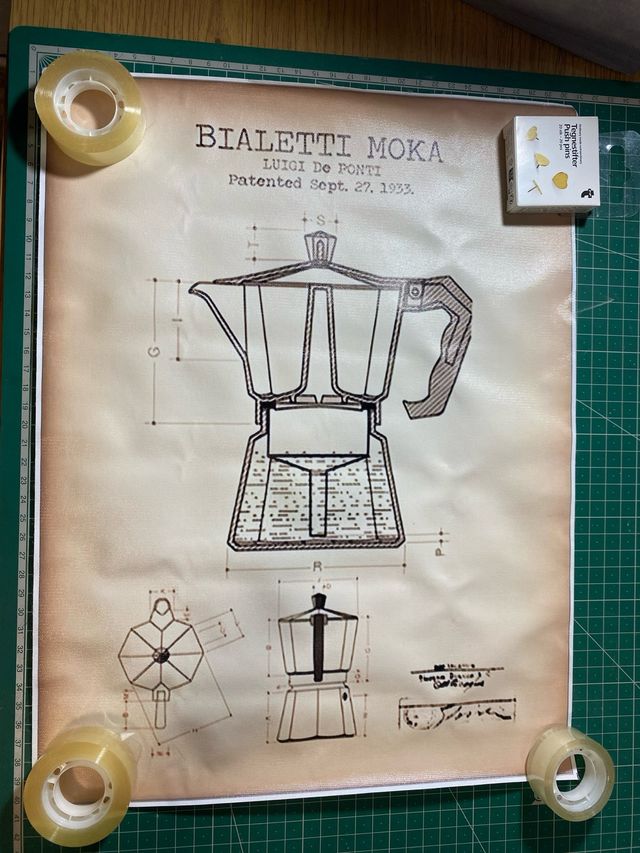 Lámina Bialetti Moka Luigi De Ponti