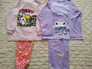 Pijamas niña algodón unicornio y ciervo T4/5 años 