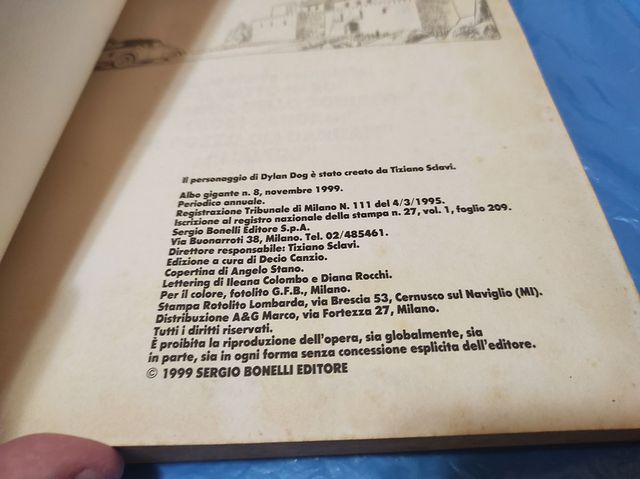 Dylan Dog Albo Gigante n.8 1999 ITA 1^ Edizione
