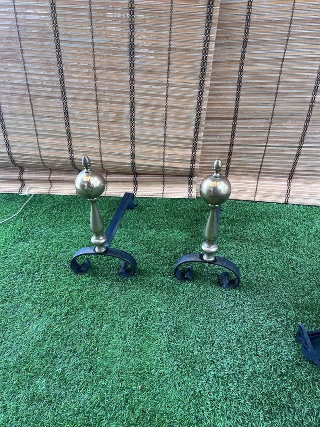 Pareja de morillos para chimenea