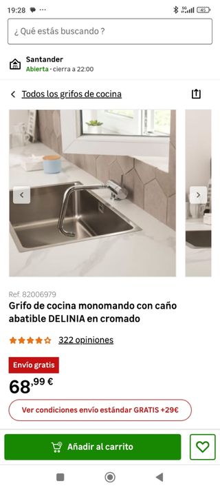 Grifo Delinia Perrine bajo ventana