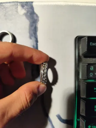3 Anillos Plateados