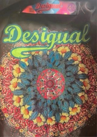 Cappotto Desigual damascato marrone