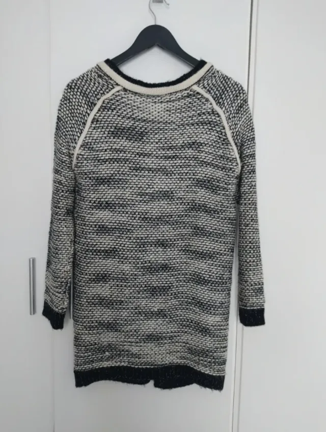 Cárdigan Miss Charm Negro/Blanco Talla Única