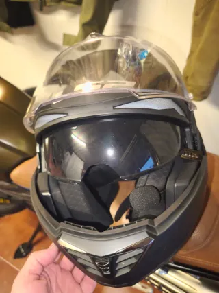 Casco LS2 Valiant II Modular  Negro Mate