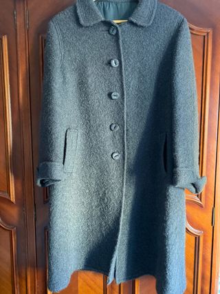 Abrigo Lana Gris T L-XL