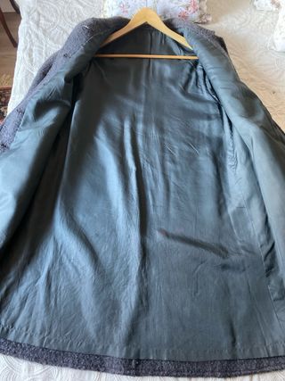 Abrigo Lana Gris T L-XL
