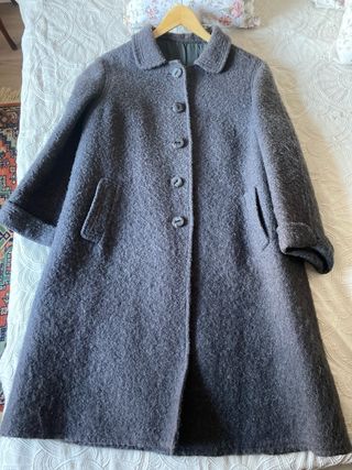 Abrigo Lana Gris T L-XL