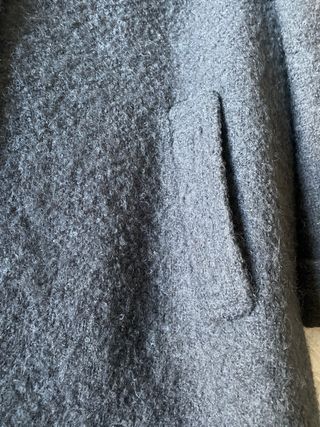 Abrigo Lana Gris T L-XL