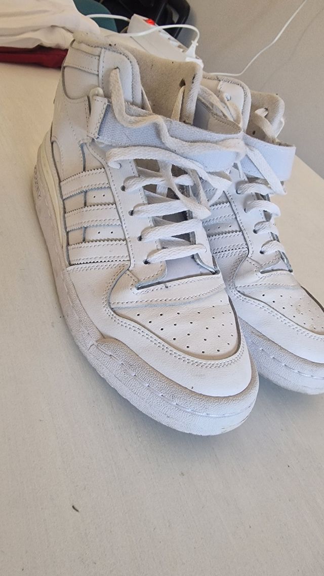 Adidas Scarpe Alte Bianche Usate poche volte